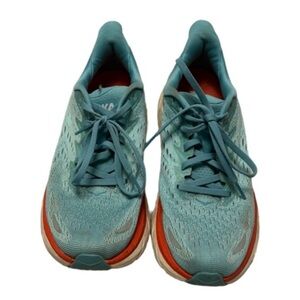 Hoka One One Clifton Teal Blue Running Shoes Sneakers